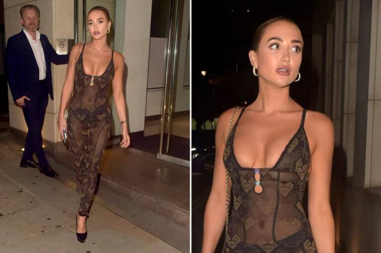 Georgia Harrison looks incredible in see through catsuit on night out | The Sun