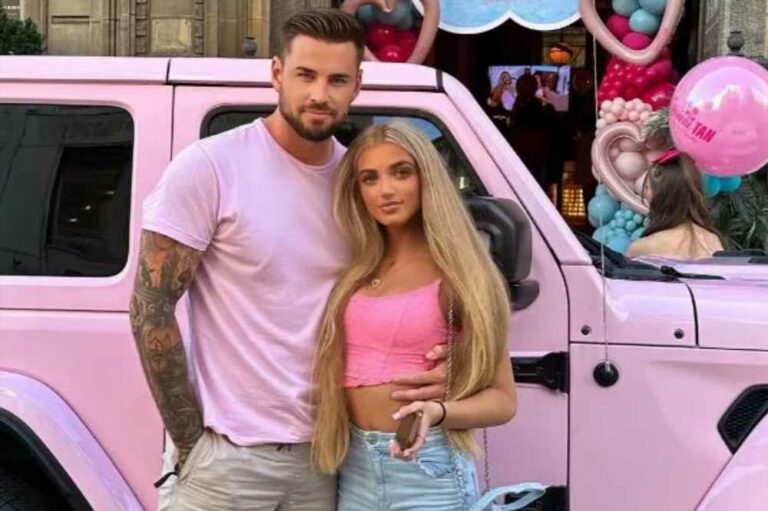 Katie Price's boyfriend Carl Woods poses for snap with her daughter Princess Andre | The Sun