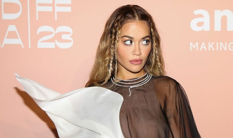 Rita Ora flashes thong in sheer gown as she attends amfAR gala in Venice