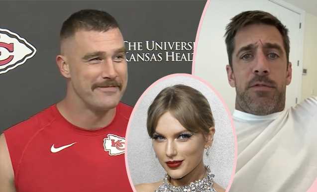 Taylor Swift's BF Travis Kelce BRILLIANTLY Responds To Aaron Rodgers' 'Mr. Pfizer' Insult!