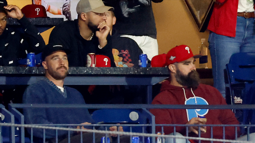 Travis Kelce Hits Phillies Game With Brother Jason, No Taylor Swift In Sight