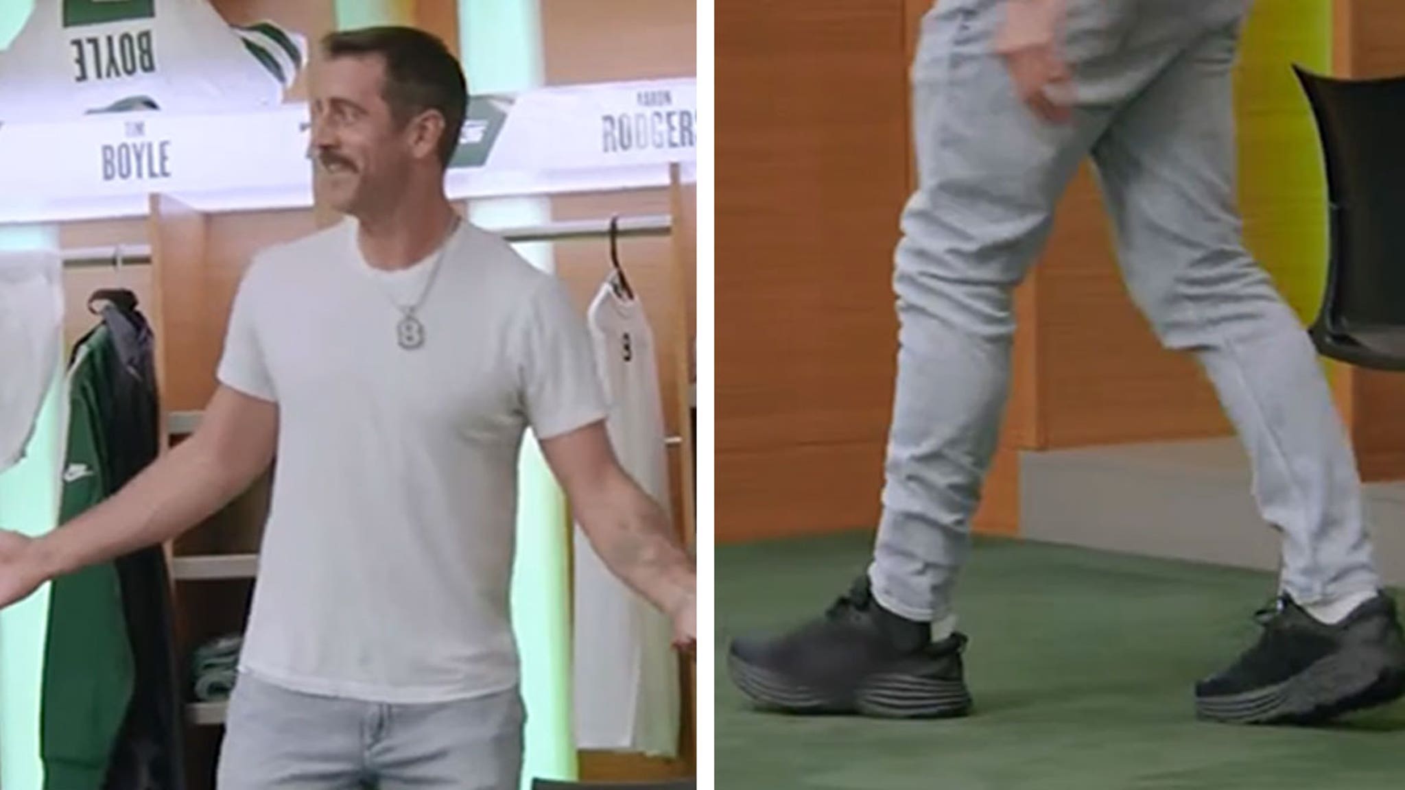 Aaron Rodgers Walking Without Crutches Three Weeks After Achilles Injury