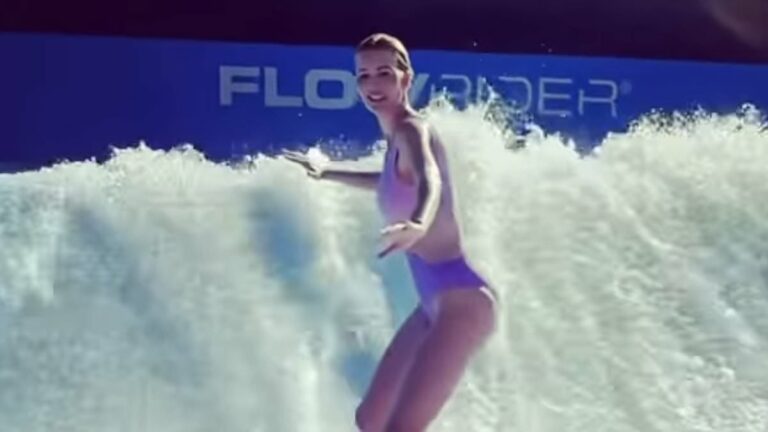 Ivanka Trump flaunts abs while surfing in Bahamas – before wiping out
