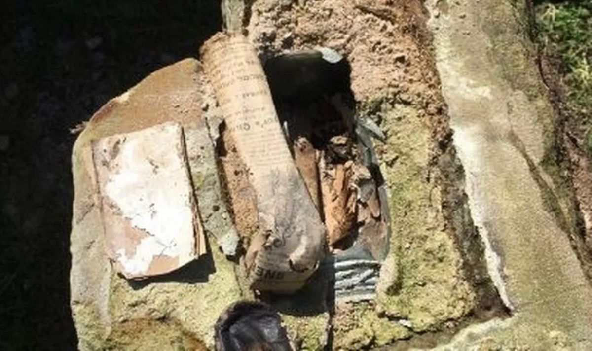 Man discovers 1894 time capsule but the contents have left him puzzled